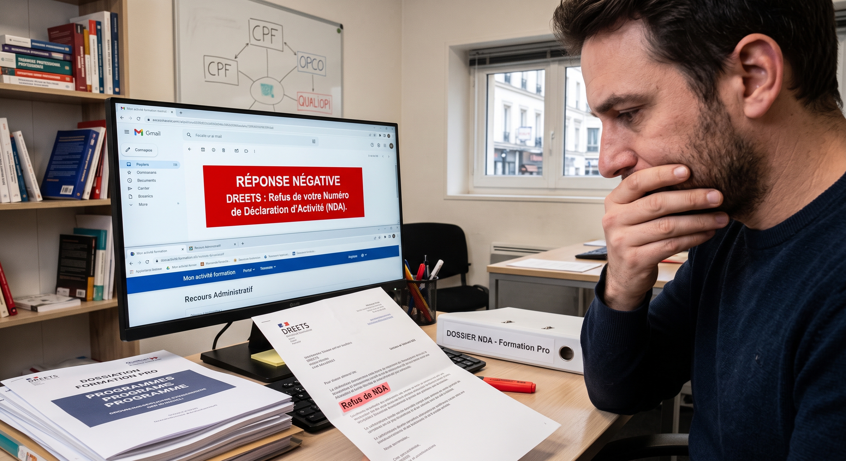 Illustration Refus du NDA par la DREETS